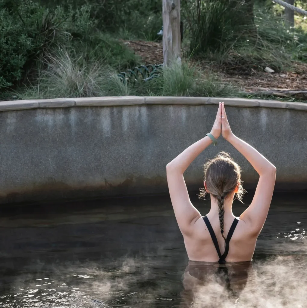 yoga class, Peninsula Hot Springs