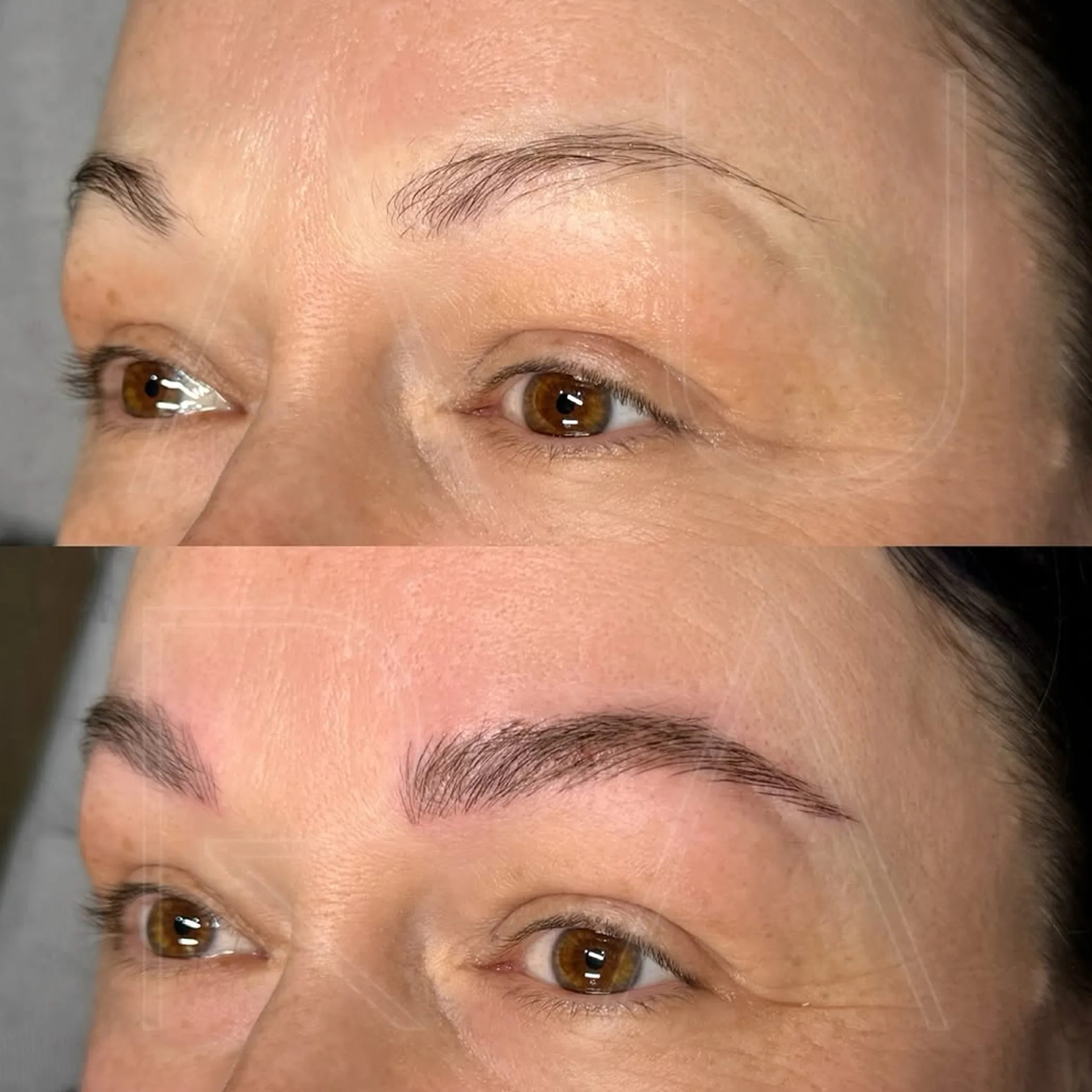 microblading eyebrow cosmetic tattooing results