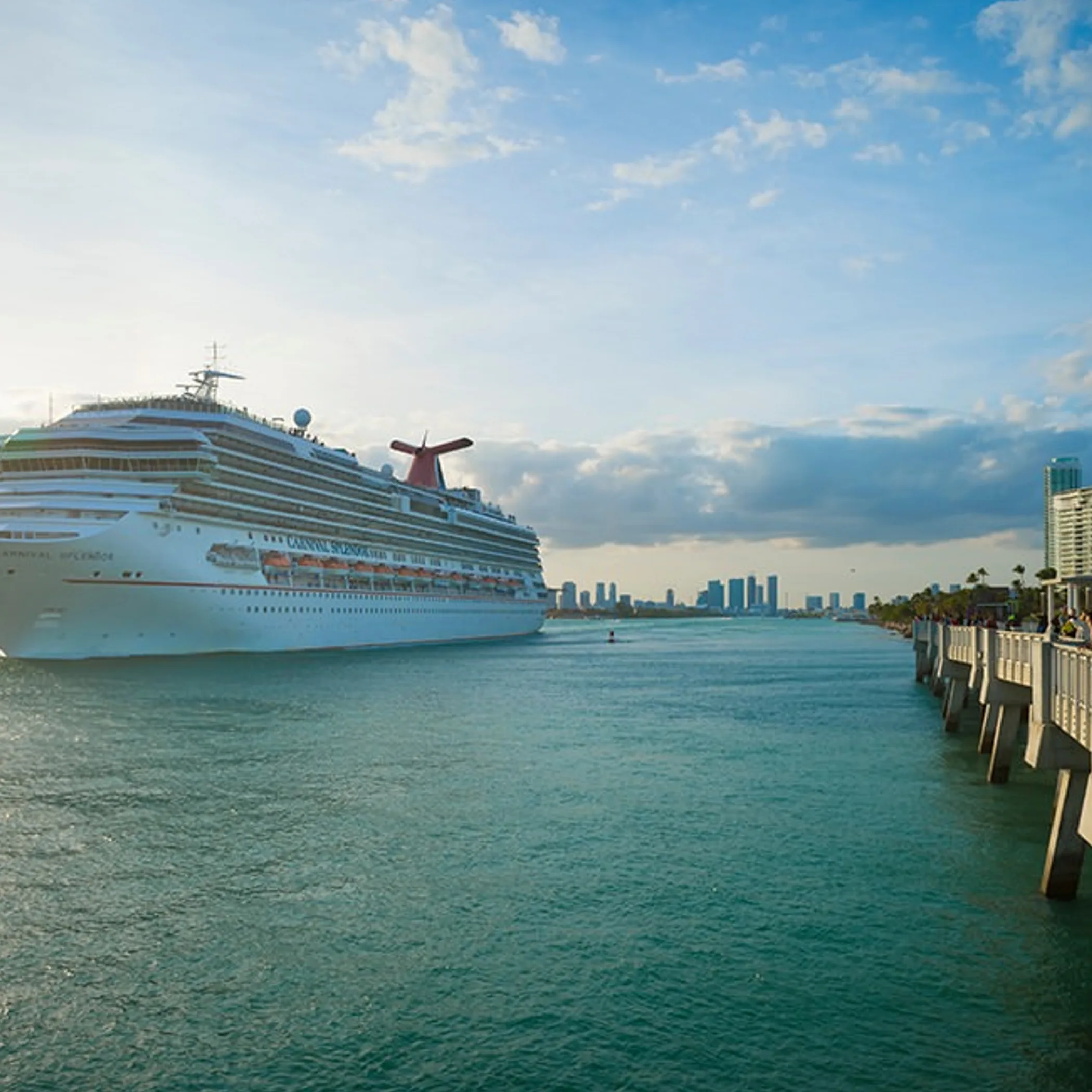 cruise ship on ocean water