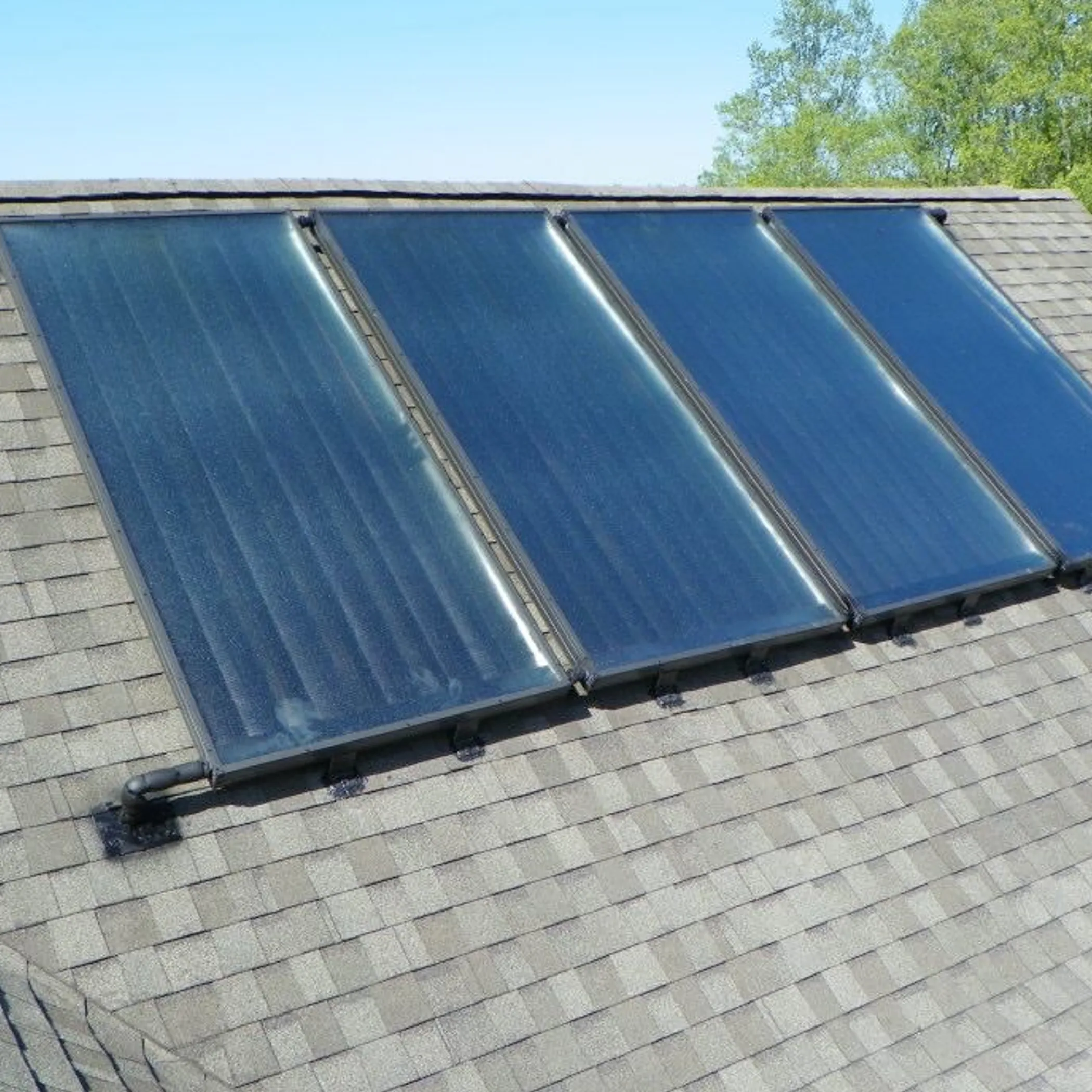 rooftop solar hot water system